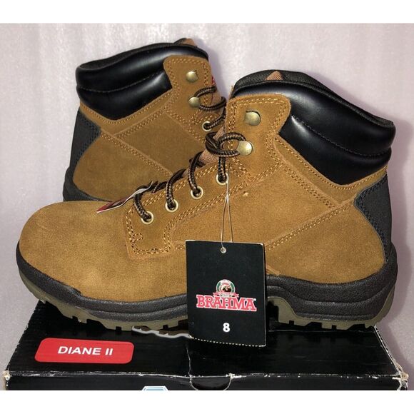 Brahma Women's Diane II Steel Toe Slip Resistant Waterproof Work Boots Size 8 - Picture 8 of 16